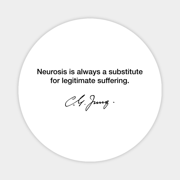 Neurosis - Carl Jung Magnet by Modestquotes